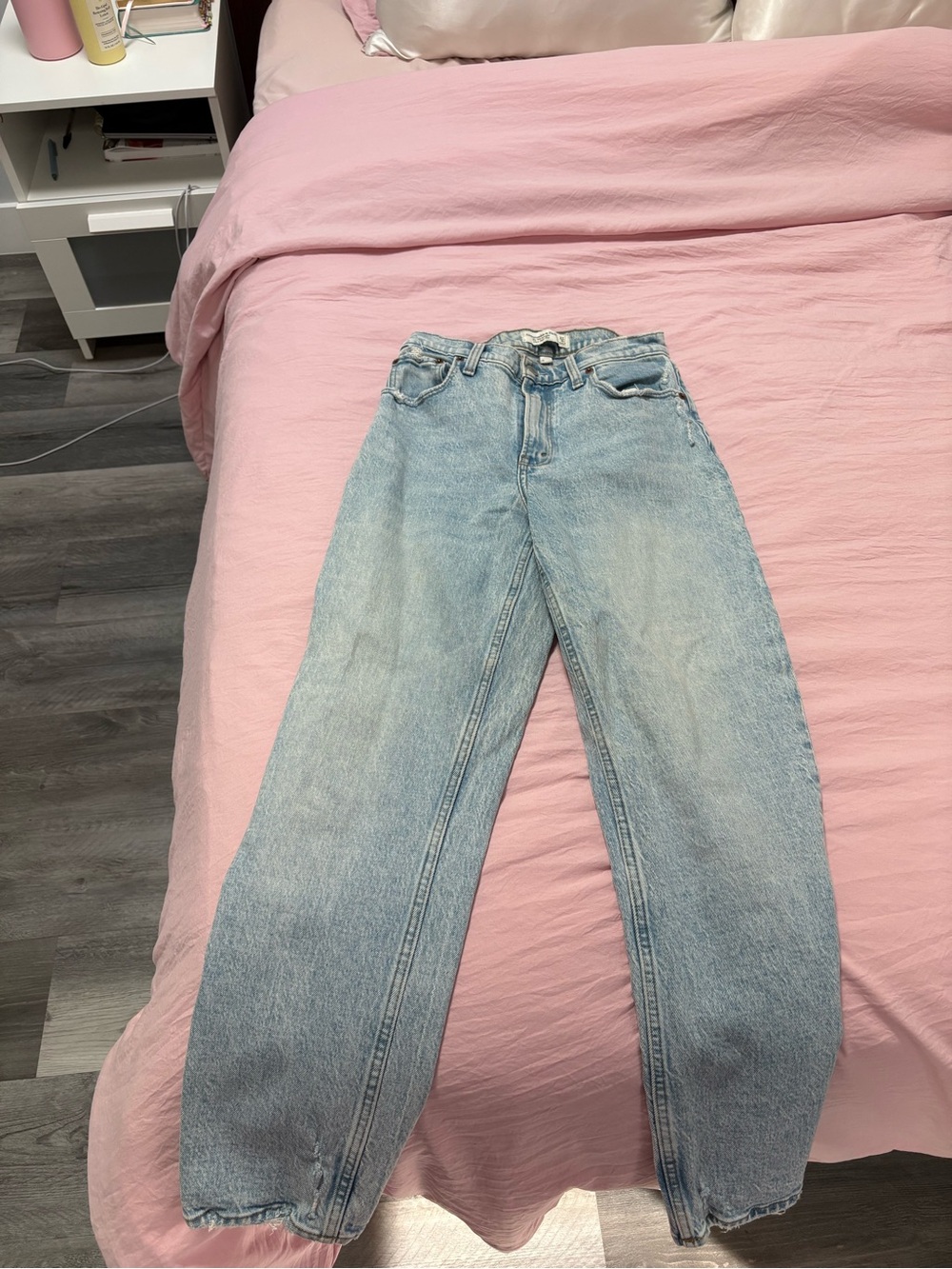 Abercrombie & Fitch Light Blue Boyfriend Jeans